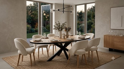 Large oval dining - oval,