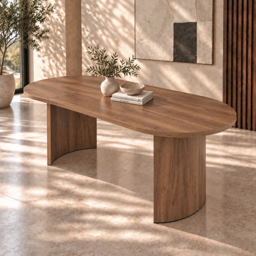 Large oval dining table 200x90 - table,