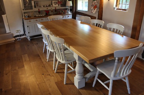 Seater large oak dining - seater,