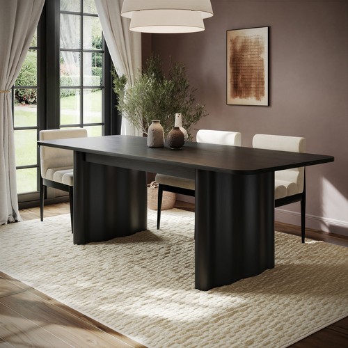 Large black oak extendable - black,