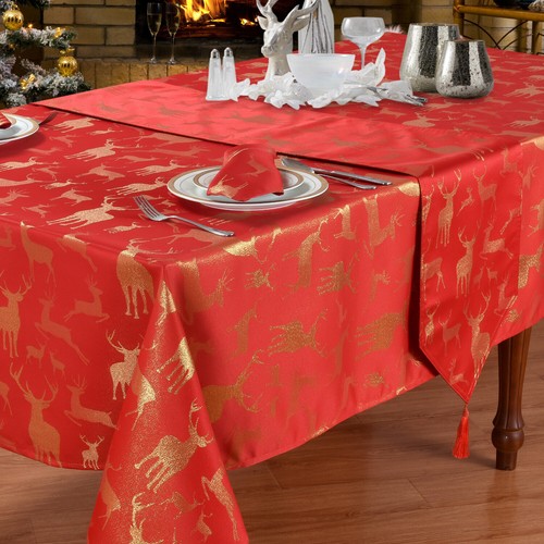 Large stag red table - red,