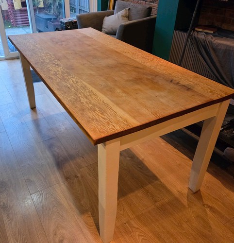 Rustic farmhouse pine dining - rustic,