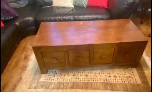 Large walnut curved leg dining - large,