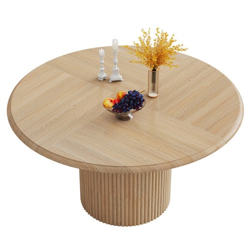 Round dining table - round,