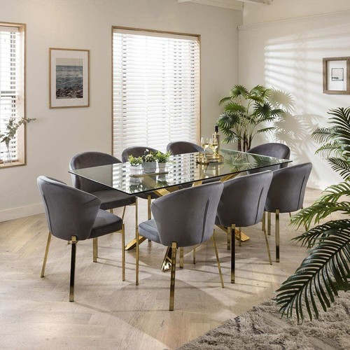 Modern dining table - table, chairs