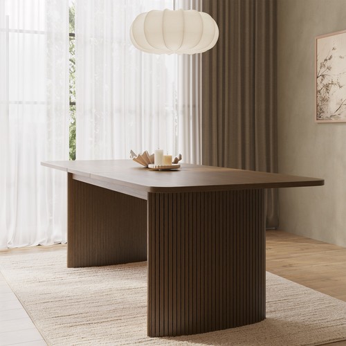 Large walnut extendable dining - large,