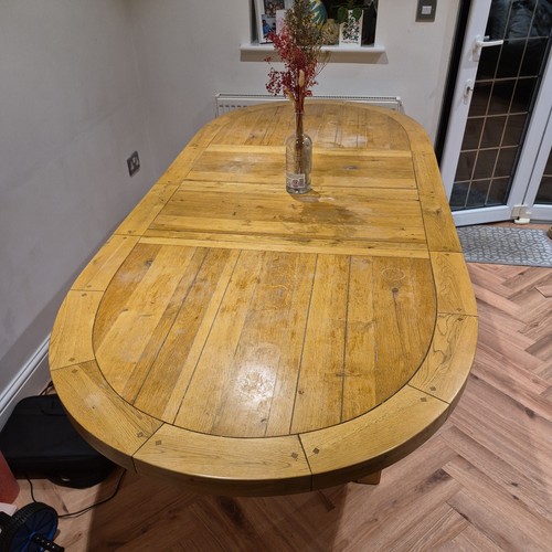 Large solid oak oval - large,